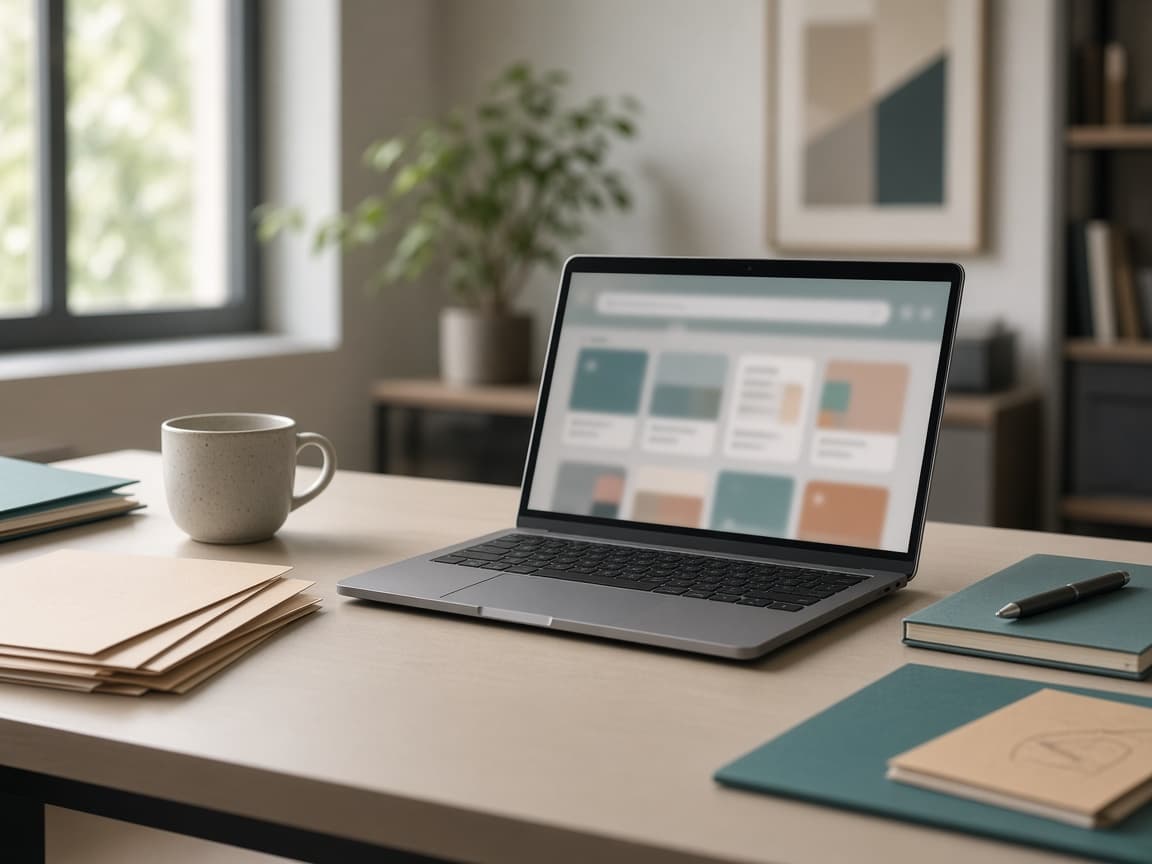 A laptop on a sales desk